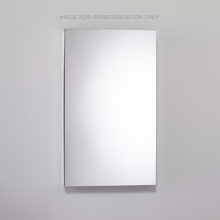 Modern 30" Classic Gray Frameless Medicine Cabinet with Interior Mirror