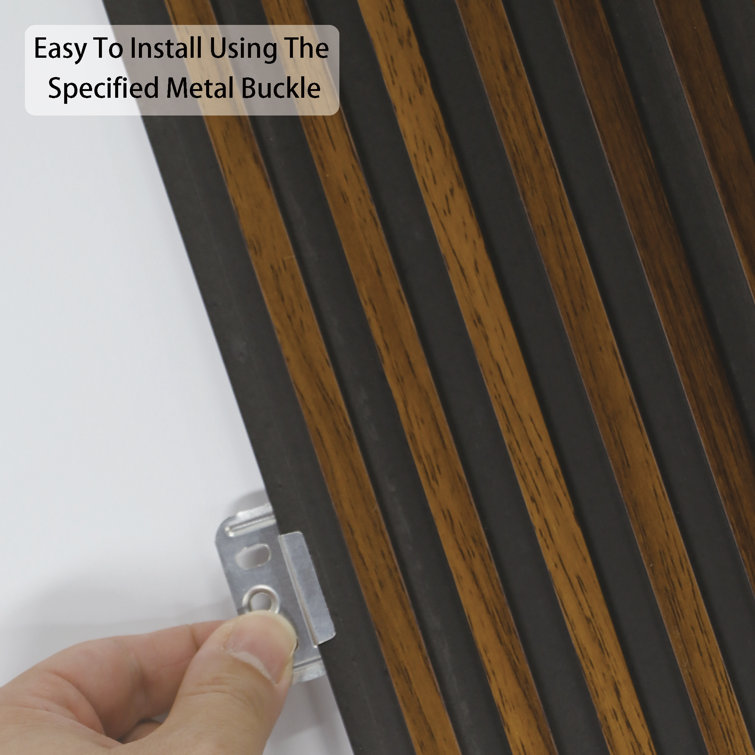 48" x 6" Brown and Black 3D Vinyl Wall Paneling