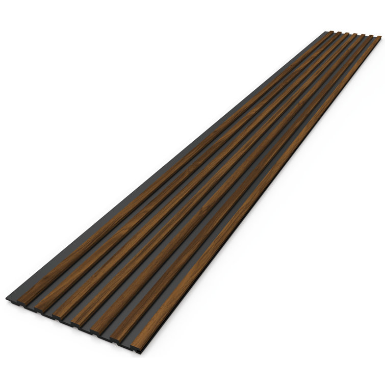 48" x 6" Brown and Black 3D Vinyl Wall Paneling