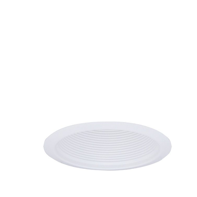 6'' White Airtight Baffle Recessed Trim