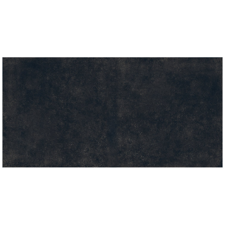 Large Format Black Matte Rectified Porcelain Wall & Floor Tile