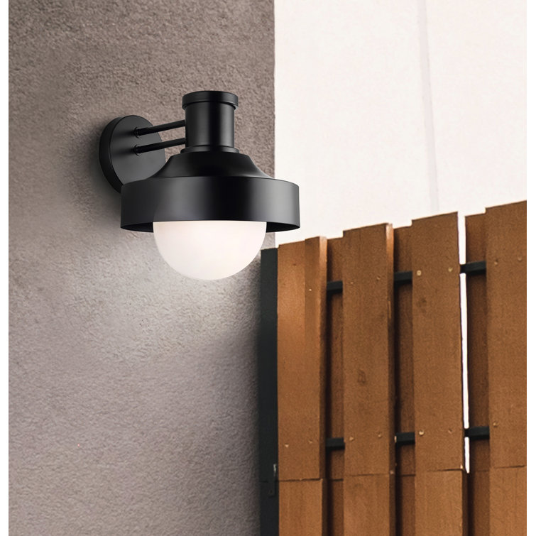 Baylor Black 11'' Direct Wired Outdoor Lantern