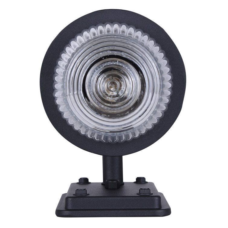 Matte Black 10" Outdoor Lantern with Clear Ribbed Glass