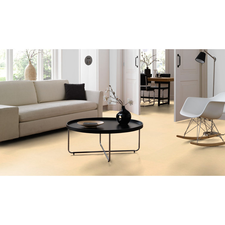 Barbados Beige 12"x12" Waterproof Laminate Flooring with Cork Backing