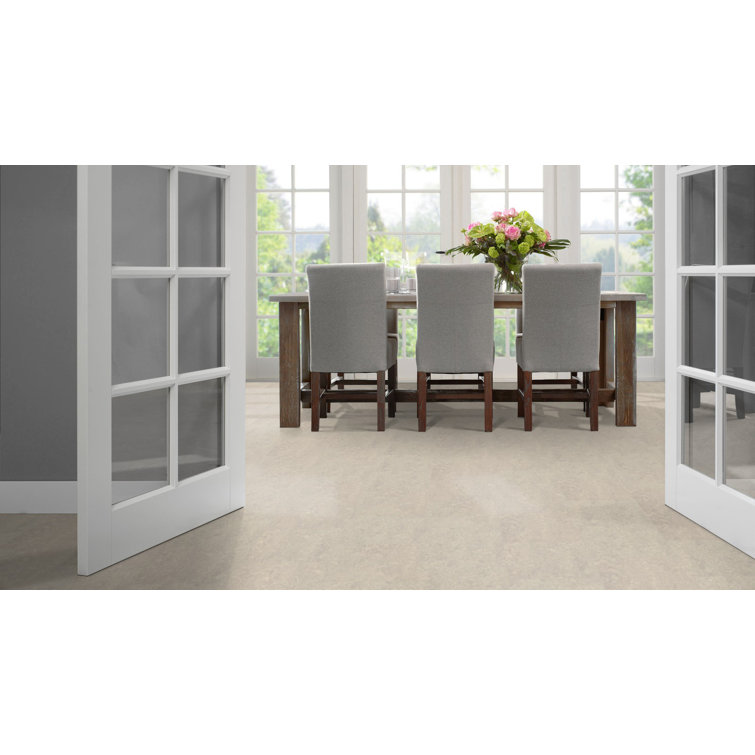 Concrete Gray Cork Backed Laminate Flooring Tiles