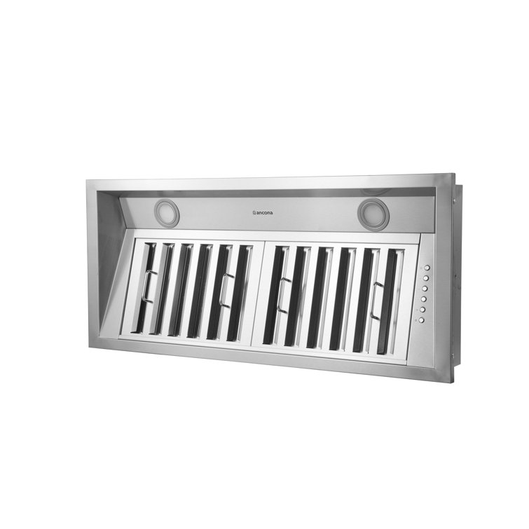 Ancona 34" Stainless Steel Insert Range Hood with Baffle Filter