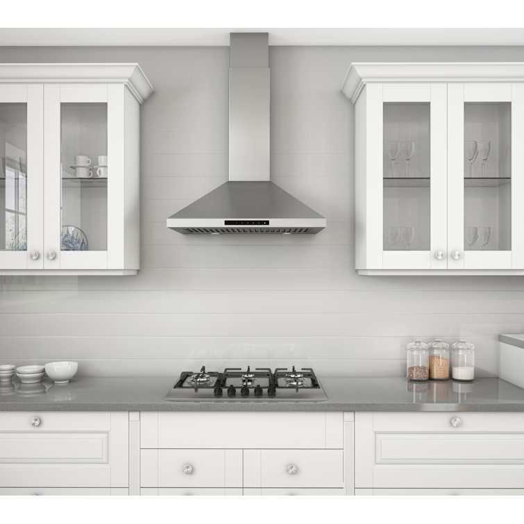 Ancona 30" Stainless Steel Convertible Wall Mounted Range Hood