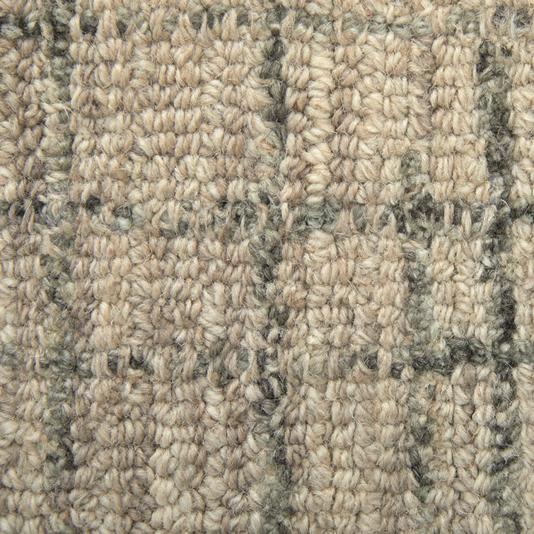 Gray Hand-Tufted Wool and Cotton 8' x 10' Rug