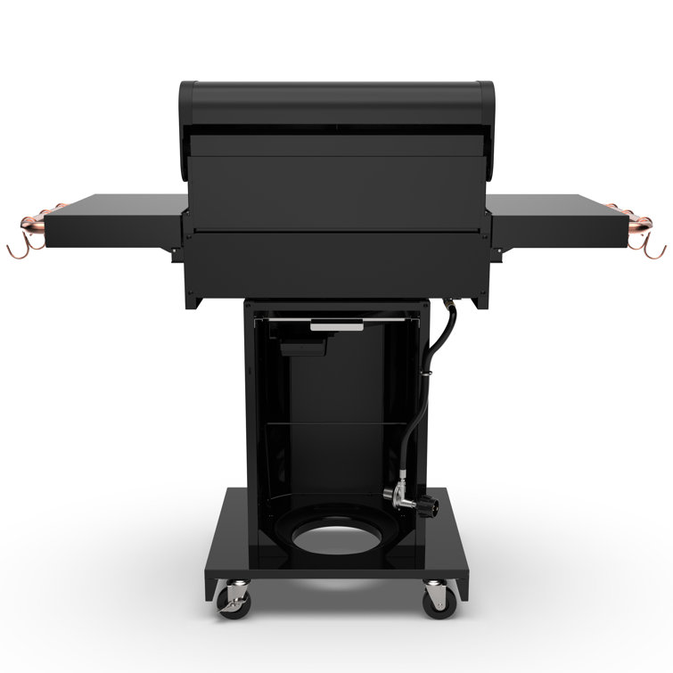 Kenmore Black and Copper 3-Burner Propane Gas Grill with Foldable Side Tables