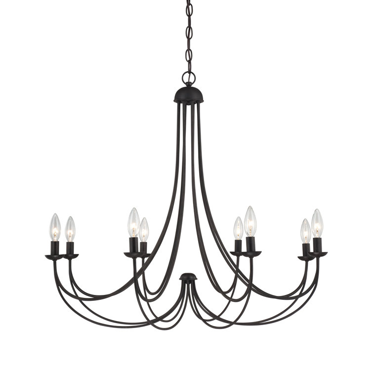 Imperial Bronze 8-Light Candle Style Chandelier