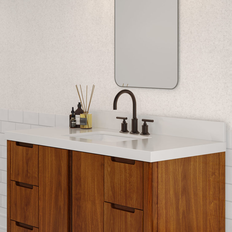 Sequoia 48" Noir Juglans Single Sink Vanity with Quartz Top