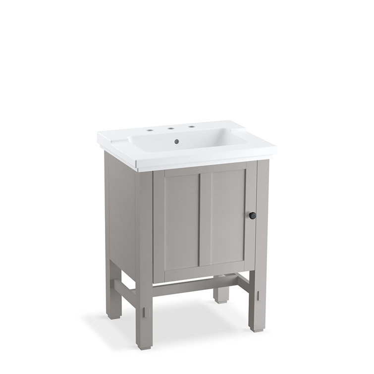 Tresham 25" White Ceramic Vanity Top with Integrated Sink