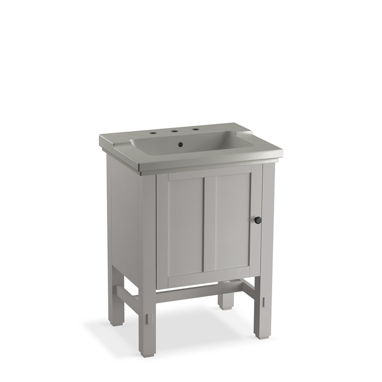 Tresham 25" White Ceramic Vanity Top with Integrated Sink