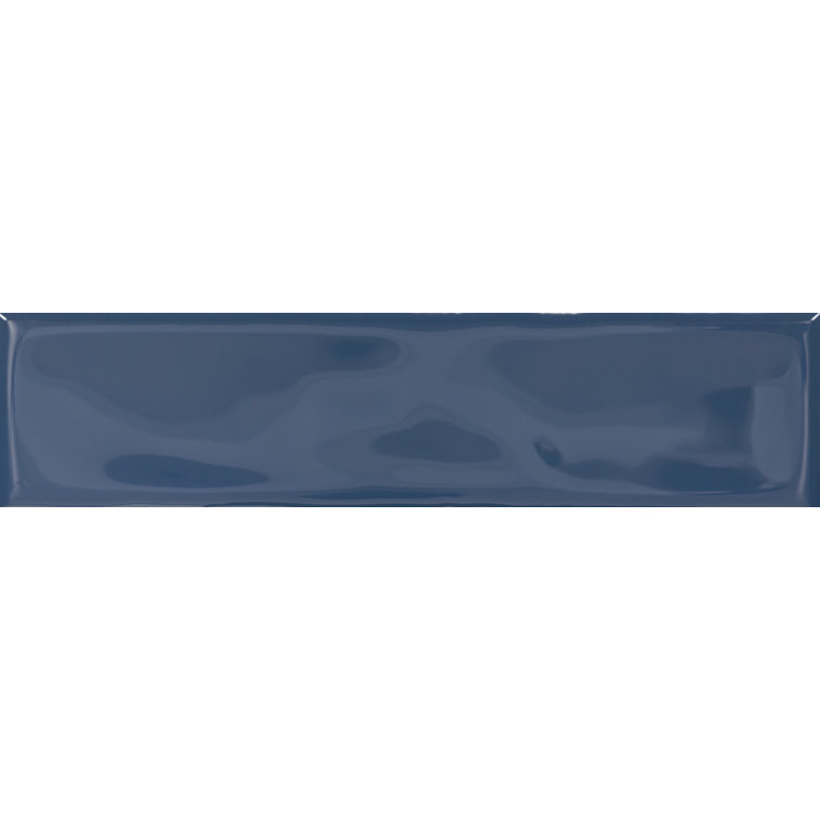 Costa Clara Blue Wave Glossy Ceramic Wall Tile 3" x 12"