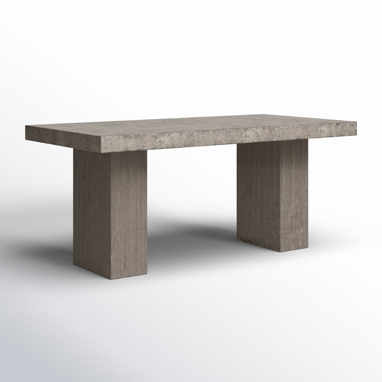 Elcor Dark Gray Fiber-Reinforced Concrete Bar Height Dining Table