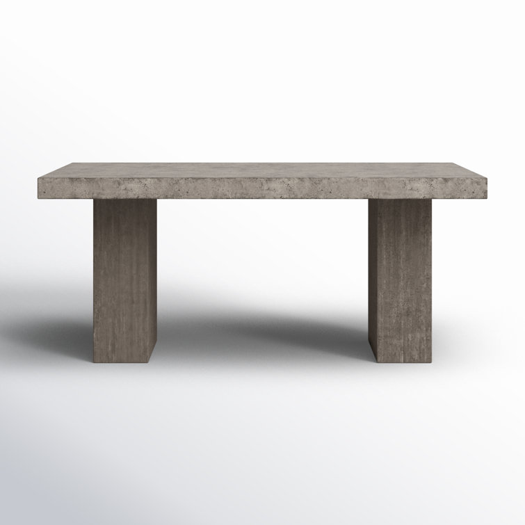 Elcor Dark Gray Fiber-Reinforced Concrete Bar Height Dining Table