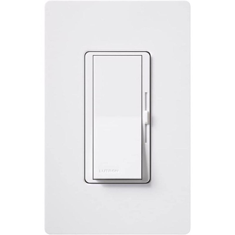 White Smart Rocker Dimmer Switch with Slide Control