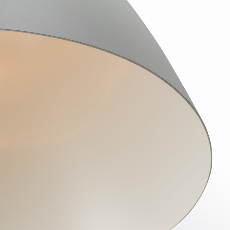 Adjustable Black and Brushed Platinum Aluminum Pendant Light