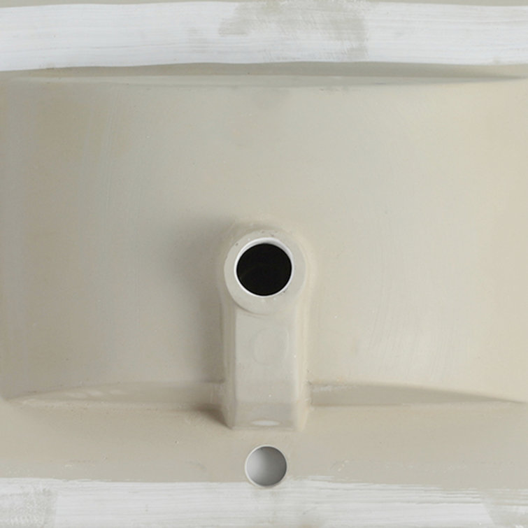 30 in. White Ceramic Rectangular Single Sink Bathroom Vanity Top