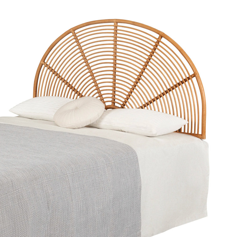 Natural Rattan Rainbow Wall-Mounted Full Headboard