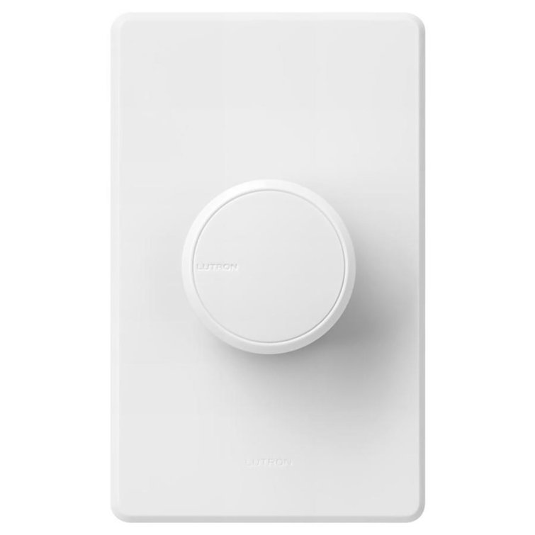 Lutron White Rotary Single Pole 3-Way Dimmer Switch