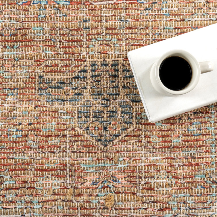 Multicolor Medallion Flat Woven Synthetic 8' x 10' Area Rug