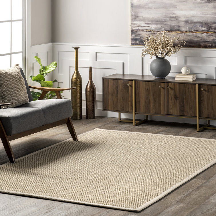 Elaine Chino 10' x 14' Handmade Wool-Cotton Blend Area Rug