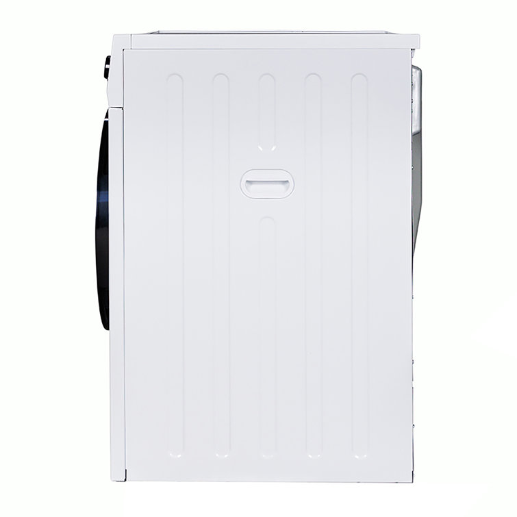 24" White Front-Load Vented Dryer with Moisture Sensing