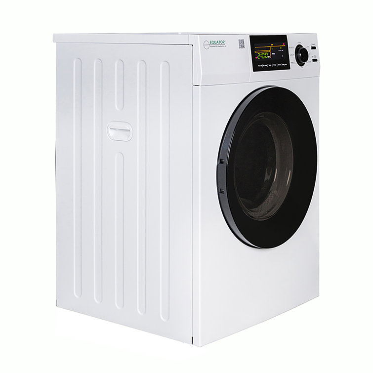 24" White Front-Load Vented Dryer with Moisture Sensing