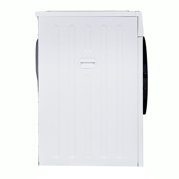 24" White Front-Load Vented Dryer with Moisture Sensing