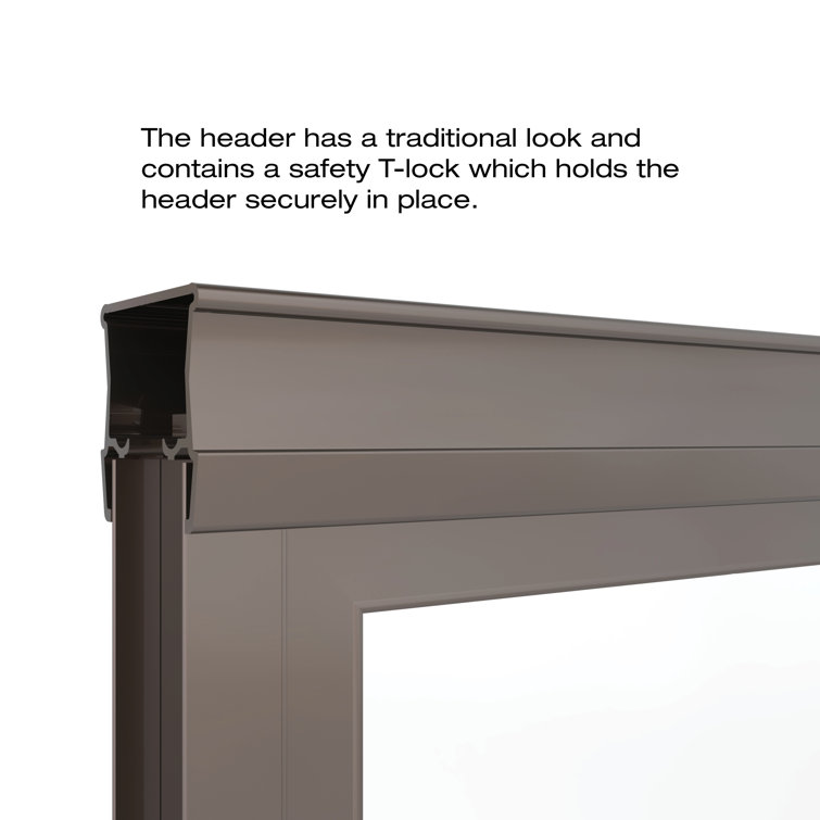 Deluxe Oil-Rubbed Bronze Framed Sliding Tub Door with Clear Glass