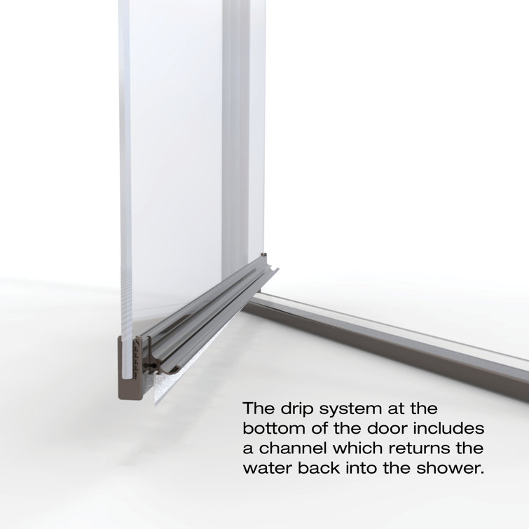 Armon Oil Rubbed Bronze Clear Glass Semi-Frameless Pivot Shower Door