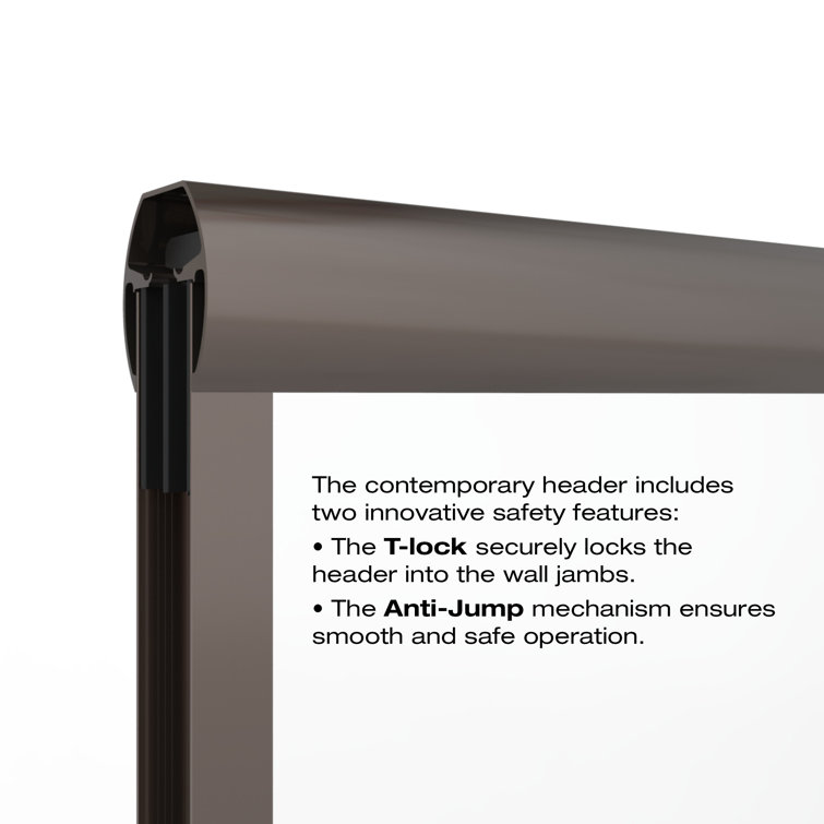 Celesta 60" Oil Rubbed Bronze Semi-Frameless Sliding Tub Door with Clear Glass