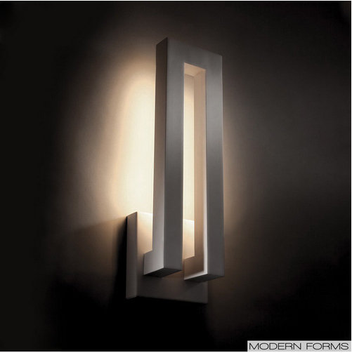 Forq Graphite LED Outdoor Wall Sconce with White Diffuser
