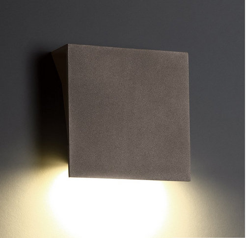 Bronze 10" Square LED Indoor/Outdoor Wall Light