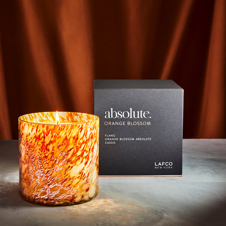Hand-Blown Glass Orange Blossom Soy Candle