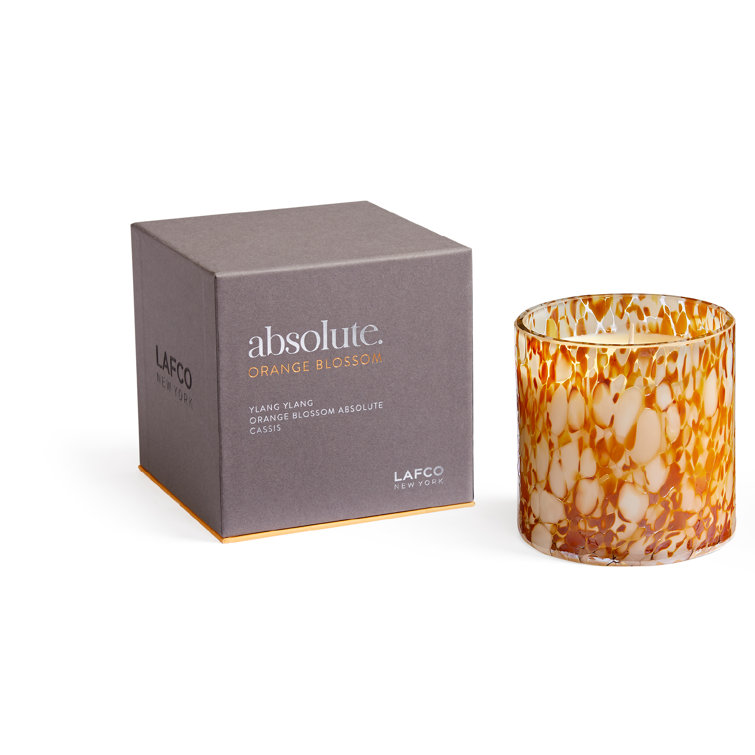 Hand-Blown Glass Orange Blossom Soy Candle
