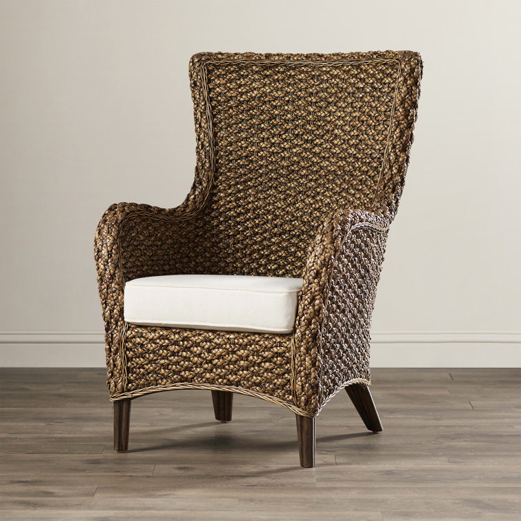 Sanibel Brown Rattan Armchair with Cushions