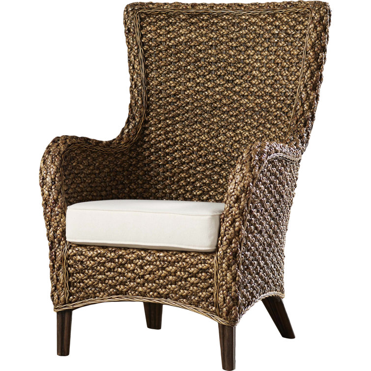 Sanibel Brown Rattan Armchair with Cushions