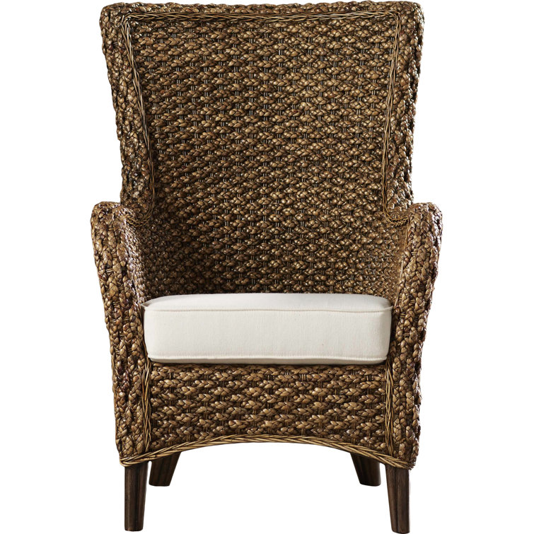 Sanibel Brown Rattan Armchair with Cushions