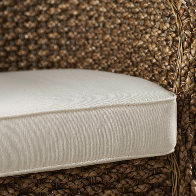 Sanibel Brown Rattan Armchair with Cushions