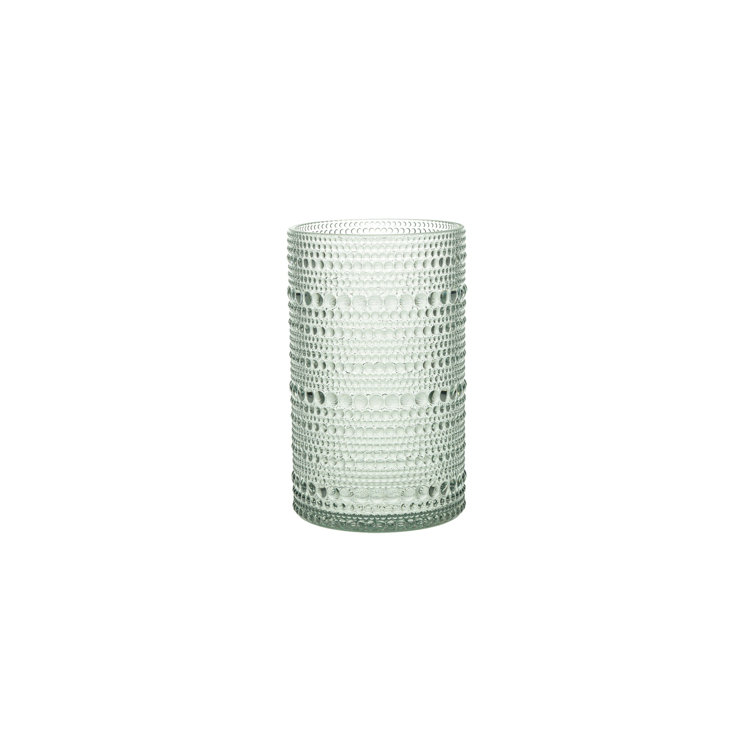 Sage Acrylic Beaded Outdoor Iced Beverage Glass Set