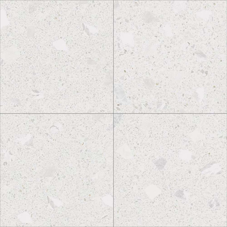 Nacar White Large Format Matte Porcelain Floor and Wall Tile