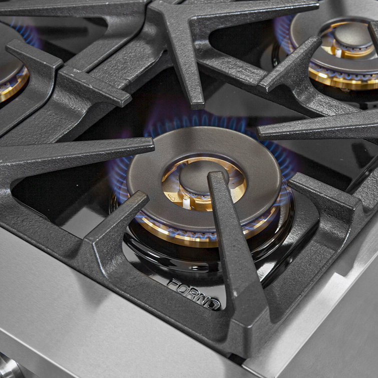 36" Stainless Steel Dual-Fuel Freestanding Gas Range