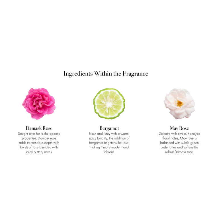 Blush Rose 6 oz Soy Wax Candle with Pink Pepper & Bergamot Notes