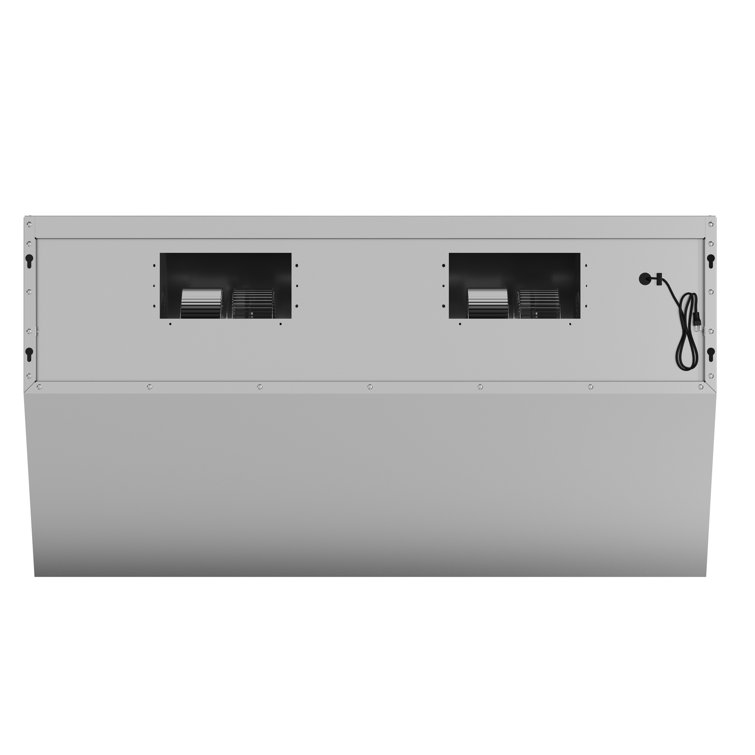 Savona 48" Stainless Steel Wall Mount Range Hood with Hybrid Filters