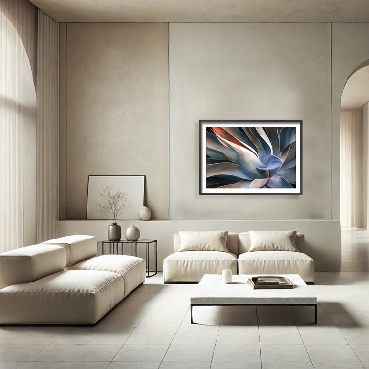 Robin Wechsler Blue Abstract Botanical Print Wall Art