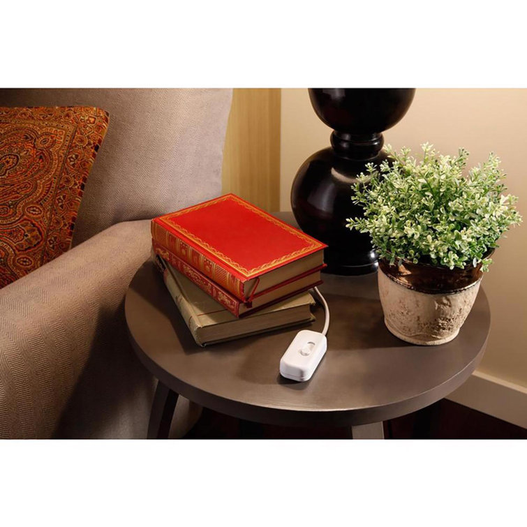 Lutron White Plug-In Single Pole Dimmer Slide Switch