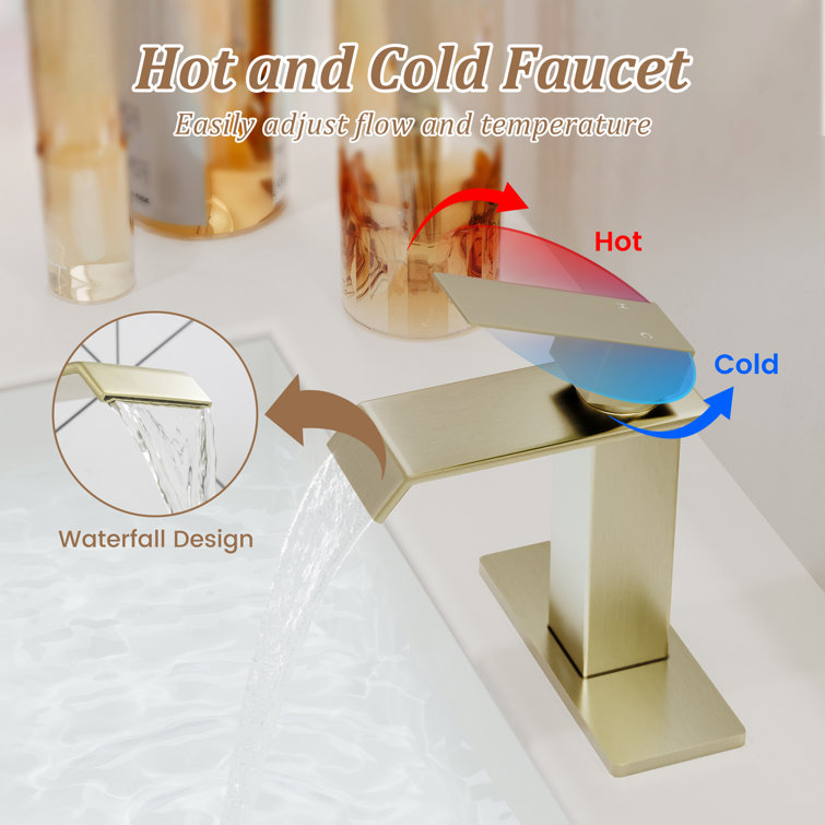 Matte Black Stainless Steel Single Handle Bathroom Faucet