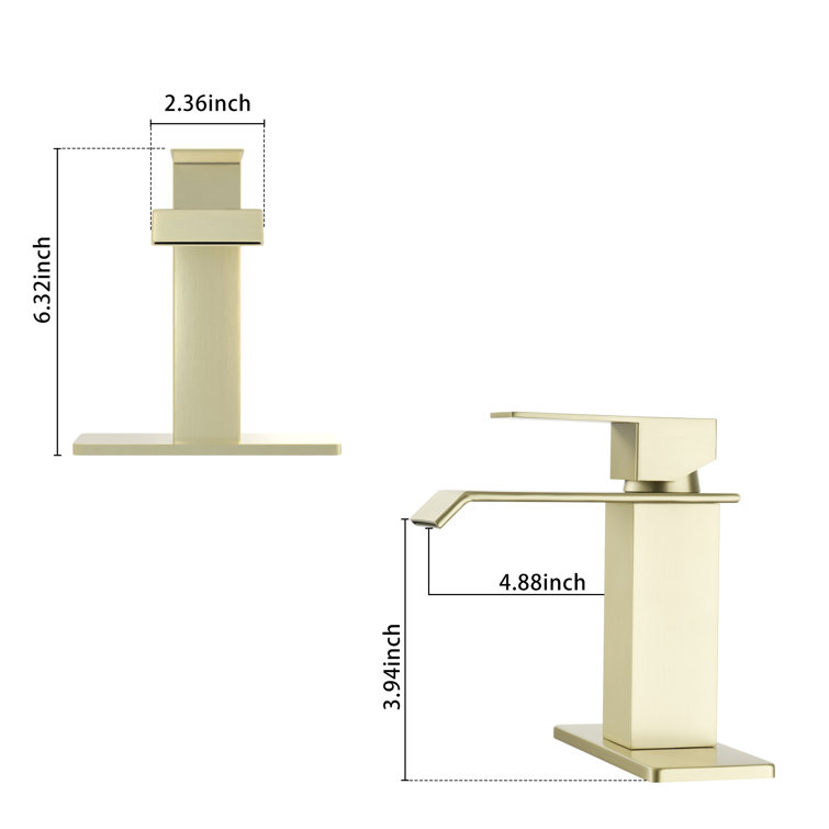 Matte Black Stainless Steel Single Handle Bathroom Faucet